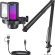 MAONO DGM20S Gaming Microphone for PC with Clear Voice & Noise Reduction | RGB Lighting, Tap-to-mute, Gain Control, Headphone Monitoring and Boom Arm for Discord Gaming, Streaming, Content Creation