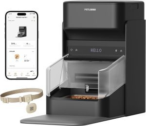 PETLIBRO RFID Automatic Cat Feeder, Collar Sensor for Personalized Meals, Cats Recognition, Diet Tracking and Anti-Stealing for Multi-Pets Homes and Different Diets, Wi-Fi Programmable Food Dispenser