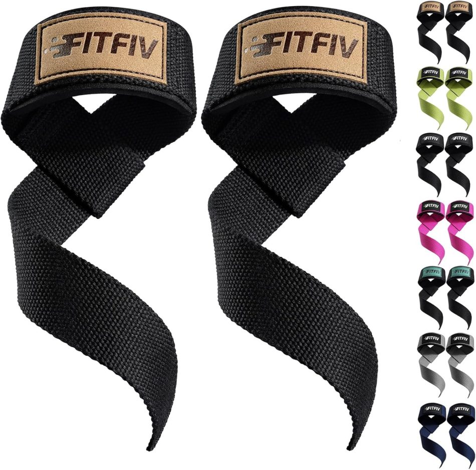 Lifting Straps for Weightlifting, Lifting Wrist Straps for Gym Strength Training, Neoprene-padded Wrist Cushion – Men & Women