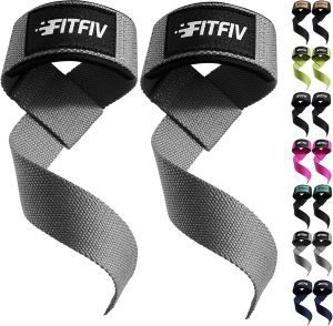 Lifting Straps for Weightlifting, Lifting Wrist Straps for Gym Strength Training, Neoprene-padded Wrist Cushion – Men & Women