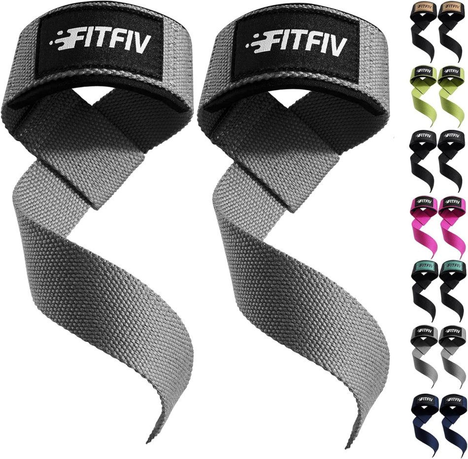 Lifting Straps for Weightlifting, Lifting Wrist Straps for Gym Strength Training, Neoprene-padded Wrist Cushion – Men & Women