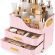 Booklov Countertop Makeup Organizer with Drawers, 3 Tier Large Cosmetic Storage Caddy for Vanity, Bathroom Counter, Dresser, Skincare Display Case for Lipsticks, Beauty Palettes, Teen Girl Gifts, Pink Booklov Countertop Makeup Organizer with Drawers, 3 Tier Large Cosmetic Storage Caddy for Vanity, Bathroom Counter, Dresser, Skincare Display Case for Lipsticks, Beauty Palettes, Teen Girl Gifts, Pink