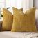 decorUhome Fall Mustard Yellow Chenille Throw Pillow Covers 18×18 Set of 2 Textured Soft Cozy Slubby Couch Pillow Covers Modern Farmhouse Boho Decorative Pillow Cases for Bed Sofa Living Room