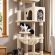 Globlazer Cat Tree Tower with Scratching Post for Indoor Cats, 53inch Tall Plush Multi-Level Cat Climbing Tower Condo House with Large Hammock, Spacious Cat Cave, Big Padded Top Perch Bed, F53, Beige