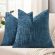 decorUhome Fall Navy Blue Chenille Throw Pillow Covers 18×18 Set of 2 Textured Soft Cozy Slubby Couch Pillow Covers Coastal Modern Farmhouse Boho Decorative Pillow Cases for Bed Sofa Living Room