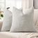 decorUhome Fall Light Grey Chenille Throw Pillow Covers 18×18 Set of 2 Textured Soft Cozy Slubby Couch Pillow Covers Modern Farmhouse Boho Decorative Pillow Cases for Bed Sofa Living Room