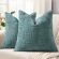 decorUhome Fall Teal Chenille Throw Pillow Covers 18×18 Set of 2 Textured Soft Cozy Slubby Couch Pillow Covers Modern Farmhouse Boho Decorative Pillow Cases for Bed Sofa Living Room