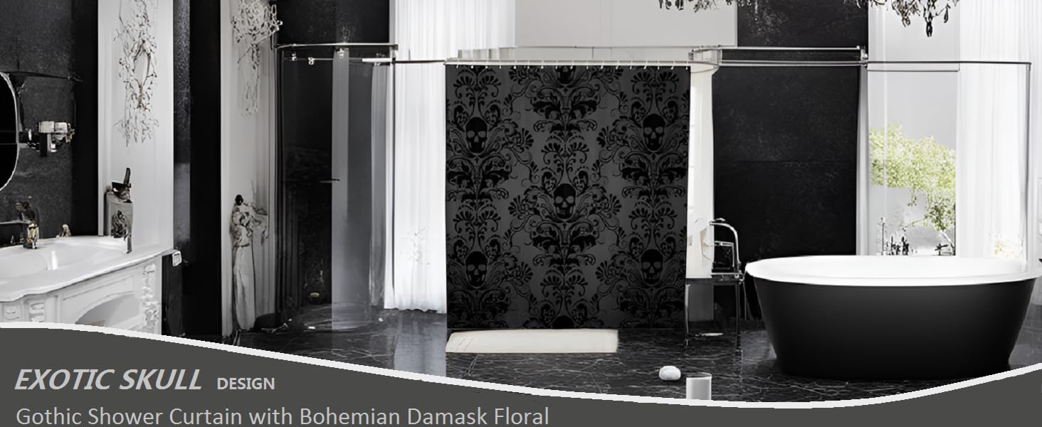 gothic shower curtain